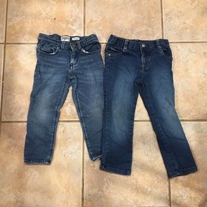 2 pairs of 3t girls jeans/jeggings